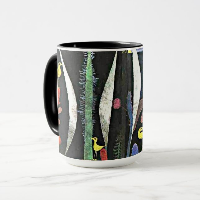 Klee - Landschaft mit gelben Vögeln Tasse (Vorderseite Links)