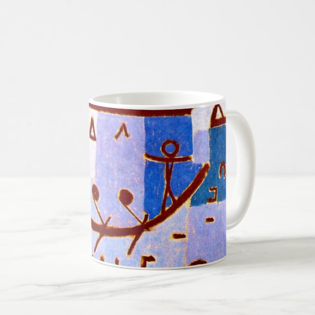 Klee - Legende des Nils, beliebte abstrakte Kunst Kaffeetasse (VorderseiteRechts)