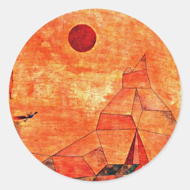 Klee - Marchen Runder Aufkleber (Vorderseite)