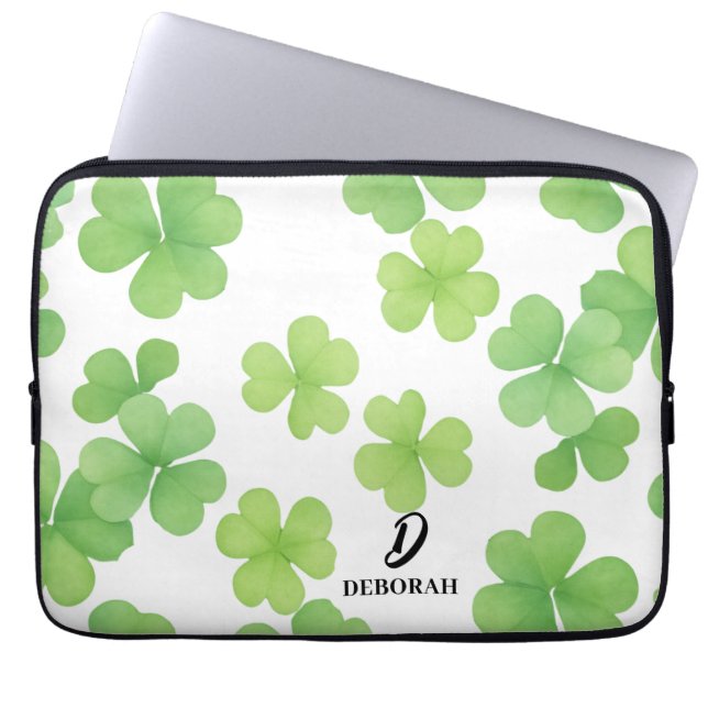Klee-Monogramm-Laptop-Hülle Laptopschutzhülle (Vorderseite)