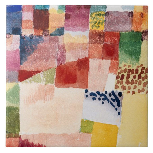 Klee - Motif von Hammamet Keramik Tile Fliese (Vorderseite)