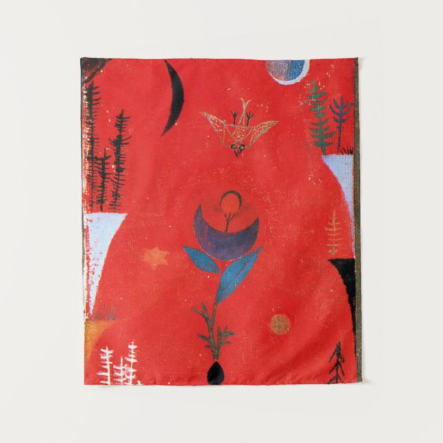 Klee - Mythos der Blume Wandteppich (Vorderseite)