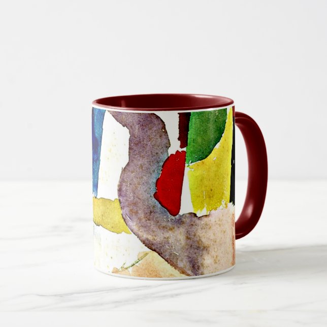 Klee - Pathetische Wasserfarbe, rot Tasse (VorderseiteRechts)