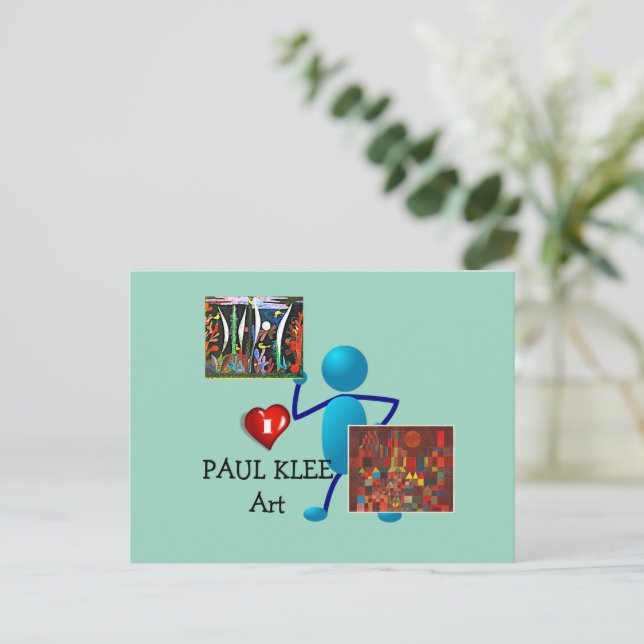 Klee - Paul Klee Art Postkarte (Stehend Vorderseite)