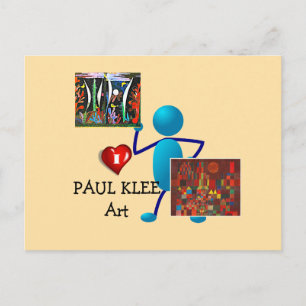 Klee - Paul Klee Kunst Postkarte