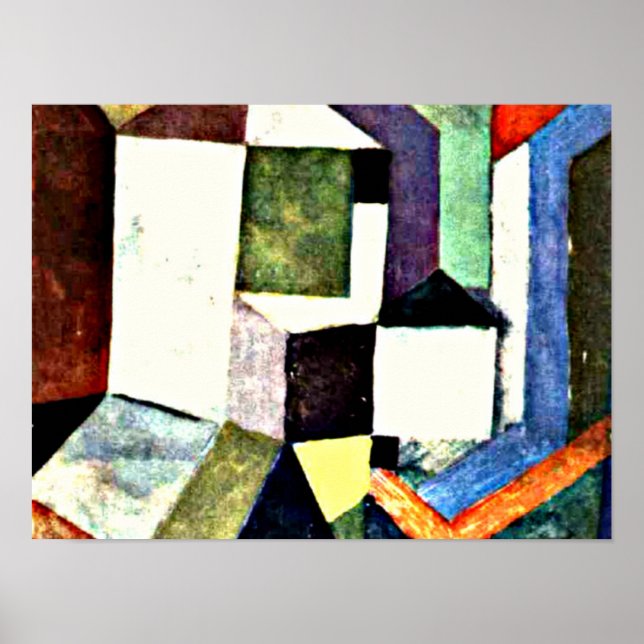 Klee - Pious Northern Landscape-1917 Poster (Vorne)