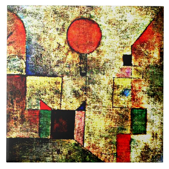 Klee - Red Balloon Fliese (Vorderseite)