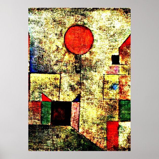 Klee - Red Balloon Poster (Vorne)