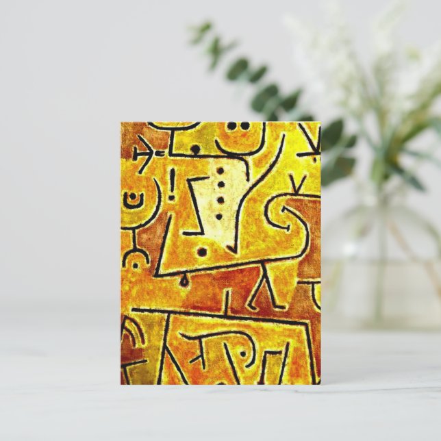 Klee - Red Waistcoat Postkarte (Stehend Vorderseite)