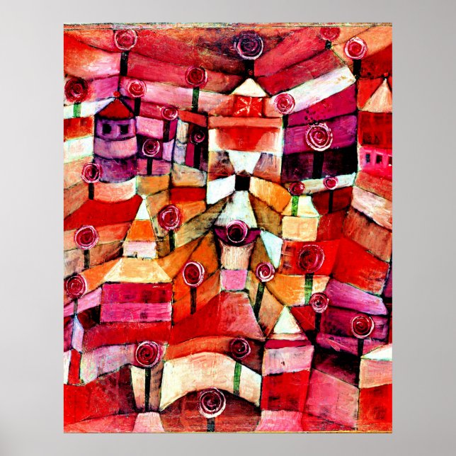 Klee - Rosengarten Poster (Vorne)