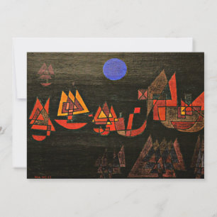 Klee - Schiffe in der Nacht Feiertagskarte