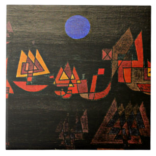 Klee - Schiffe in der Nacht, Fliese