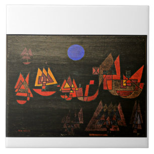 Klee - Schiffe in der Nacht Fliese