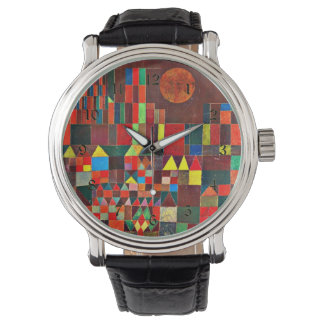 Klee - Schloss und Sun Armbanduhr
