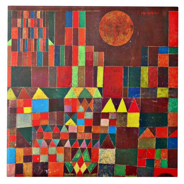 Klee - Schloss und Sun Fliese (Vorderseite)