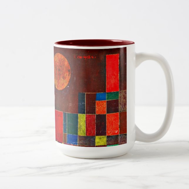 Klee - Schloss und Sun Zweifarbige Tasse (Rechts)