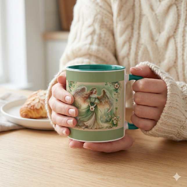 Klee Serenity Engel Kaffeetasse Mug (Clover Serenity Angel Coffee Cup Mug)