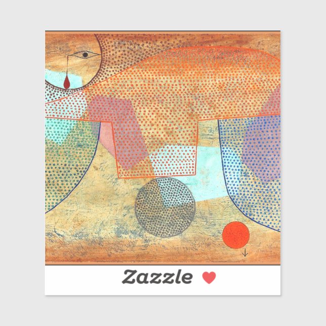 Klee - Sonnenuntergang Aufkleber (Blatt)