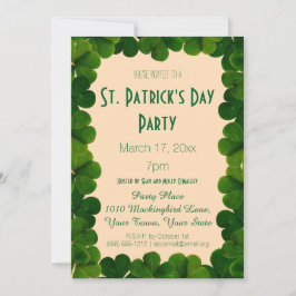 Klee-St Patrick TagesParty Einladung