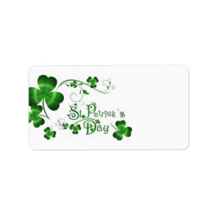Klee St. Patricks Tages Adressaufkleber