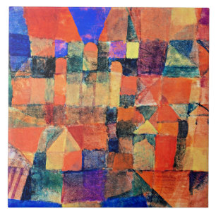 Klee - Stadt mit den drei Kuppeln Fliese