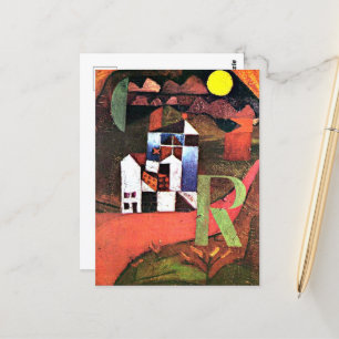 Klee - Stadt R Postkarte