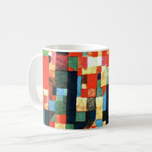 Klee - Stadtbild mit Rot und Grün Kaffeetasse