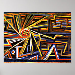 Klee - Strahlung und Rotation Poster