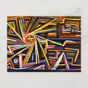 Klee - Strahlung und Rotation Postkarte