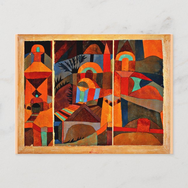 Klee - Tempelgärten Postkarte (Vorderseite)