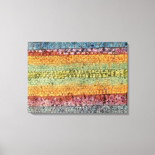 Klee - Tree-Kinderzimmer Leinwanddruck (Vorderseite)