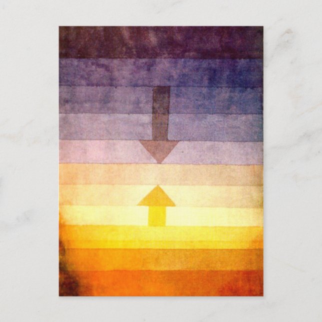 Klee - Trennung im Abend Postkarte (Vorderseite)