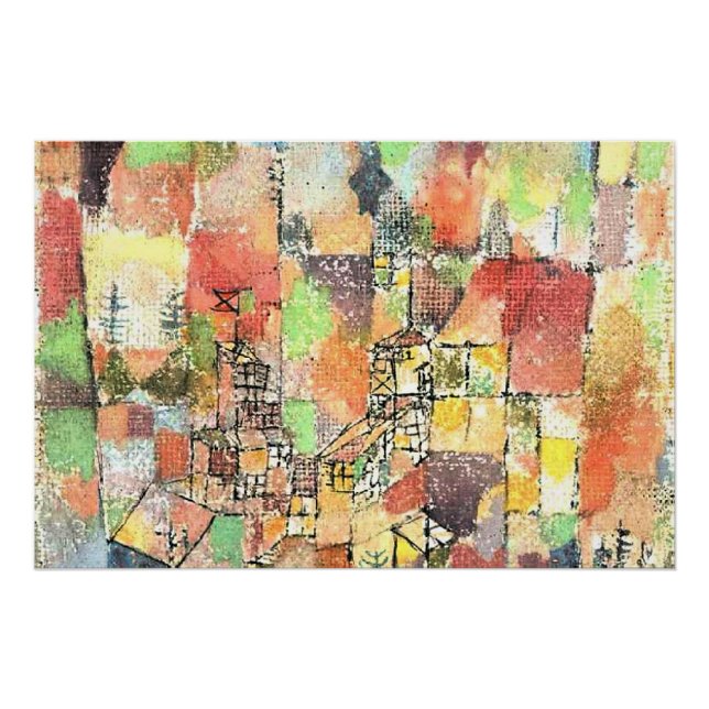 Klee - Two Country Houses Poster (Vorderseite)