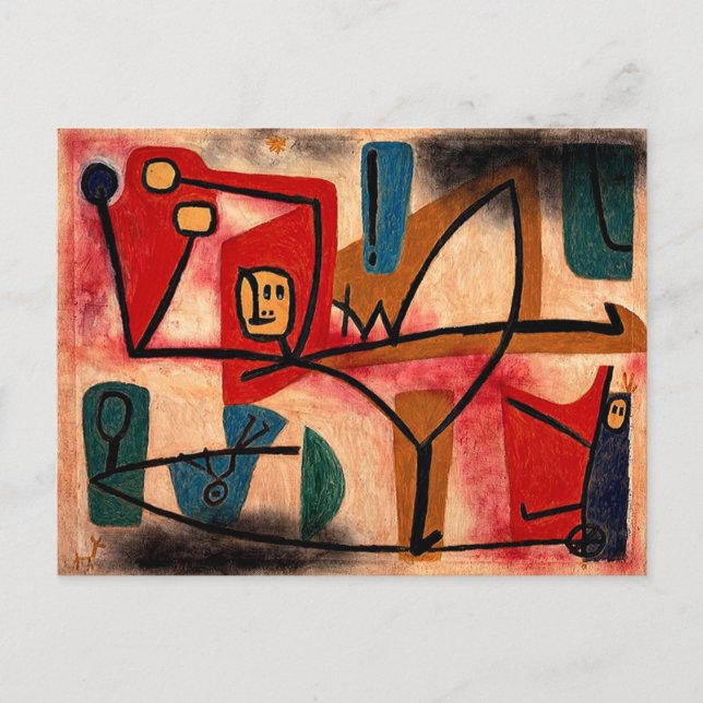 Klee - Übermut Exuberanz, Postkarte (Vorderseite)
