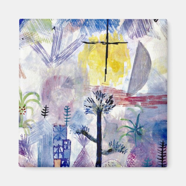 Klee - Unfertige Landschaft Magnet (Vorne)