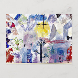 Klee - Unfertige Landschaft Postkarte