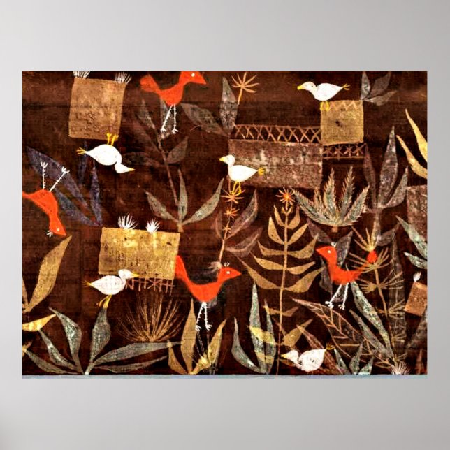 Klee - Vogelgarten Poster (Vorne)