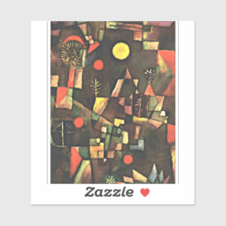 Klee - Vollmond Aufkleber