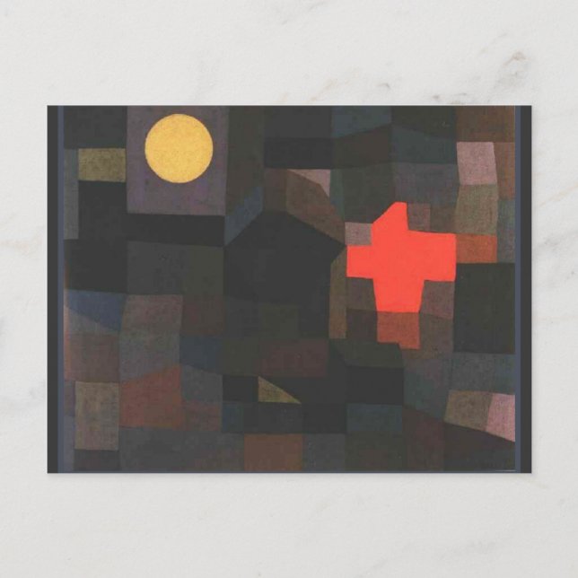 Klee - Vollmond Postkarte (Vorderseite)