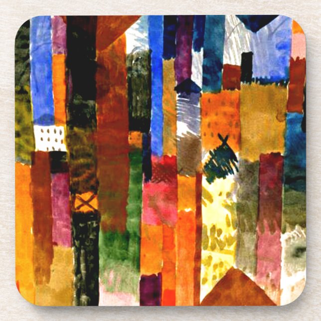 Klee - Vor der Stadt Getränkeuntersetzer (Vorderseite)