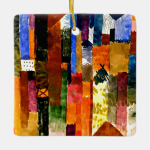 Klee - Vor der Stadt Keramikornament