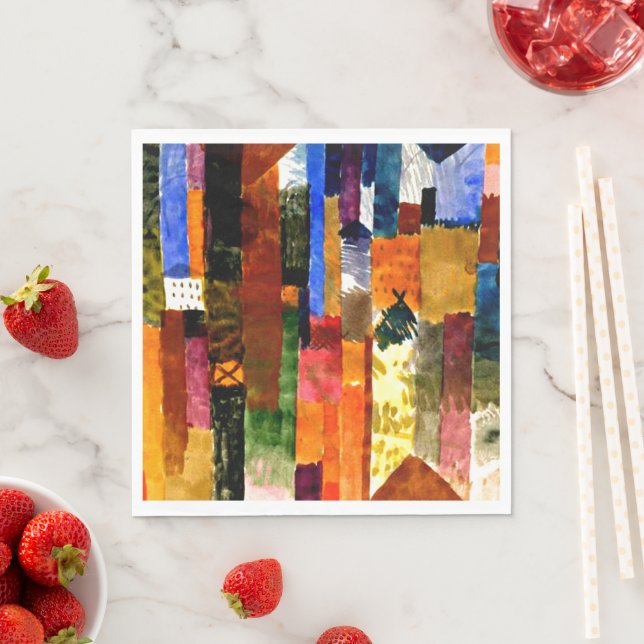 Klee - Vor der Stadt Serviette (Beispiel)