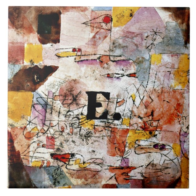 Klee - Wasservögel - Ente, Fliese (Vorderseite)