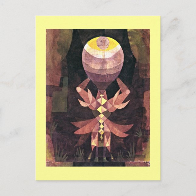 Klee - Wild Berry, Paul Klee Gemälde Postkarte (Vorderseite)