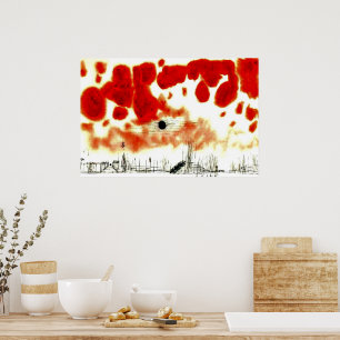 Klee - Wolken über Bor Poster