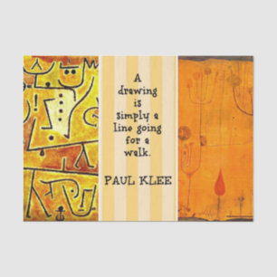 Klee - Zitate und Bilder Seidenpapier