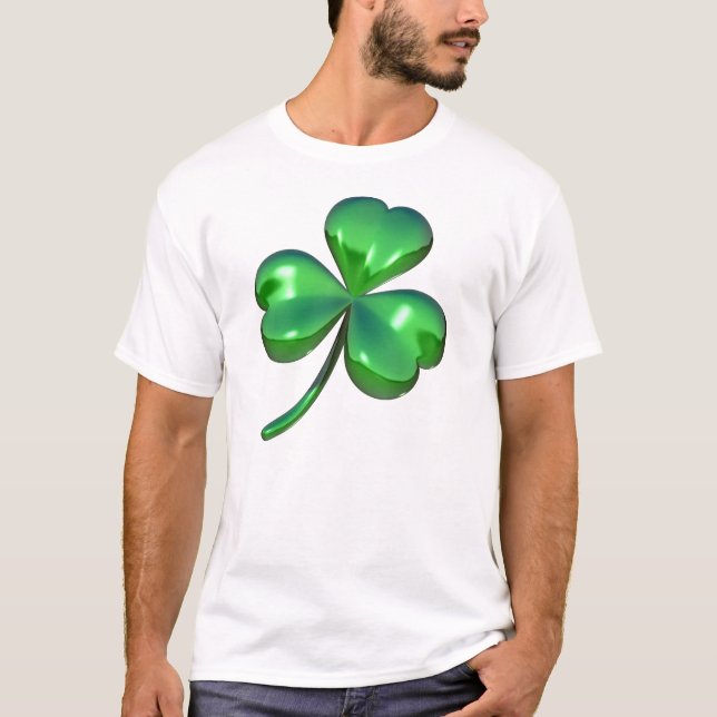 Kleeblatt 3D T-Shirt (Vorderseite)