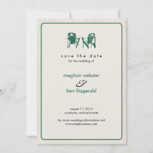 Kleeblatt Adirondack Stühle Save the Date