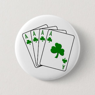 Kleeblatt-Asse Button