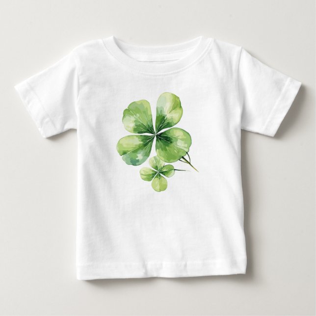 Kleeblatt Baby T-shirt (Vorderseite)